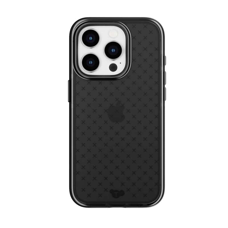 Tech21 Evo Check Apple iPhone 15 Pro Case - Smokey Black - Black