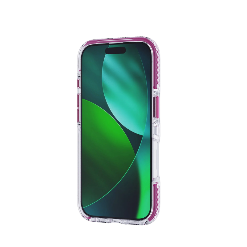 Tech21 EvoCrystal MagSafe Case Apple iPhone 17 - Cyber Pink - Pink