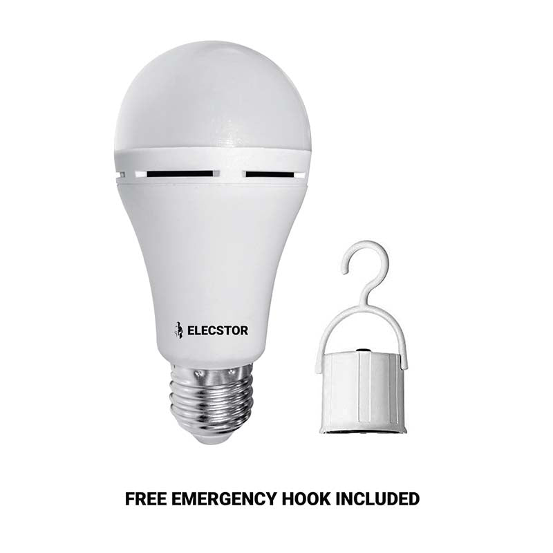 Elecstor 7W E27 Rechargeable & Dimmable Globe 1200mah A60 - White