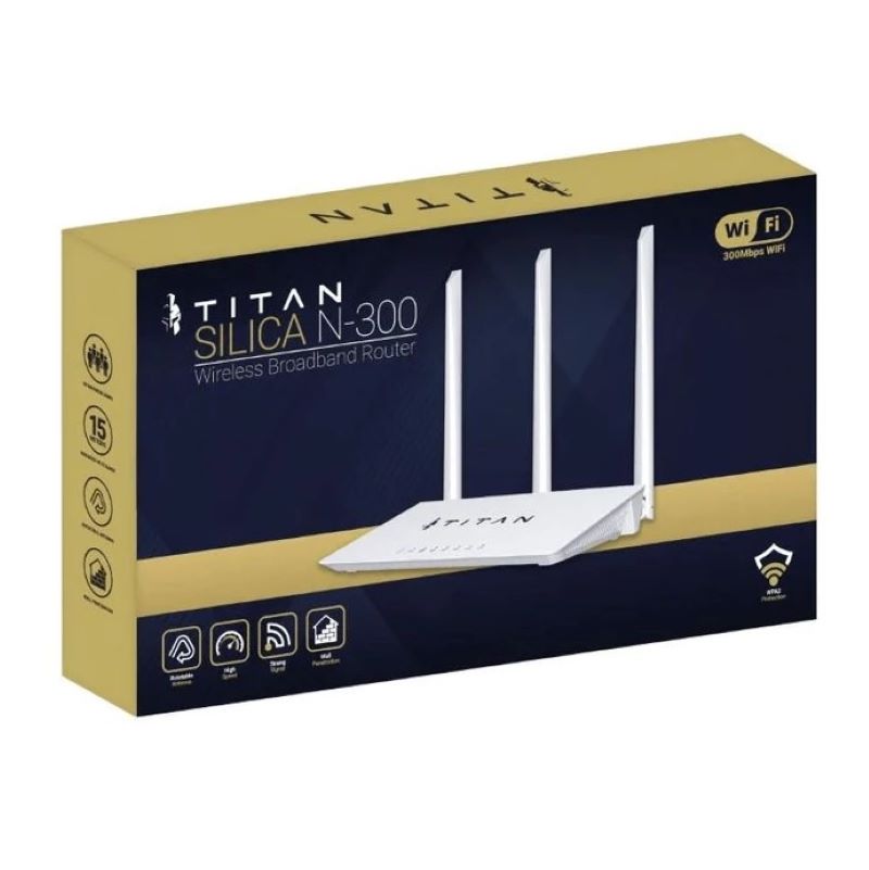 Titan Silica N300 Wireless Router - White