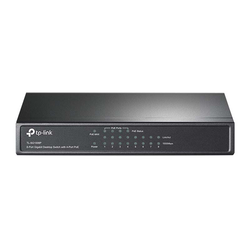 TP-Link 8 Port Gigabit Desktop PoE Switch - Grey