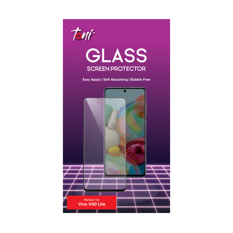 Toni Glass Vivo V60 Lite Tempered Glass Screen Protector