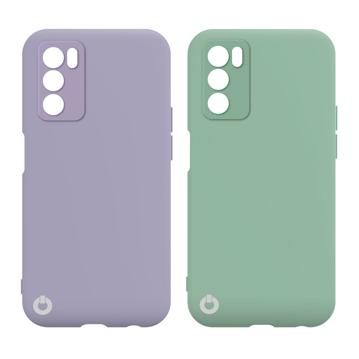 Toni Twin Silicone Case Oppo A54s/ A16s/ A16 4G - Violet/Turquoise