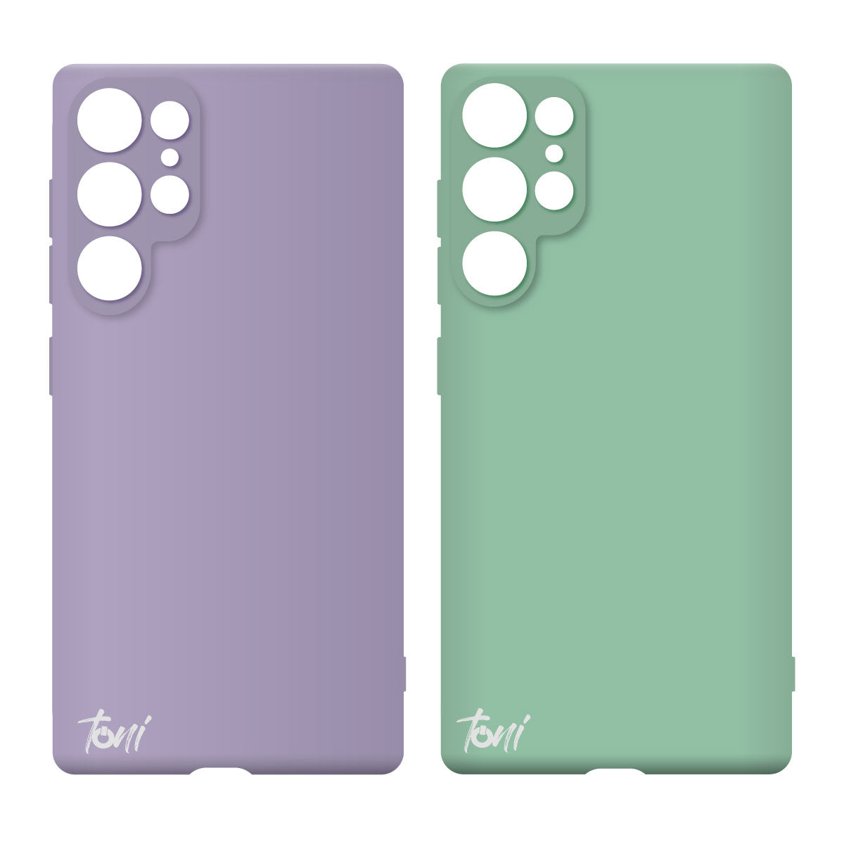 Toni Twin Silicone Case Samsung Galaxy S23 Ultra - Violet / Turquoise
