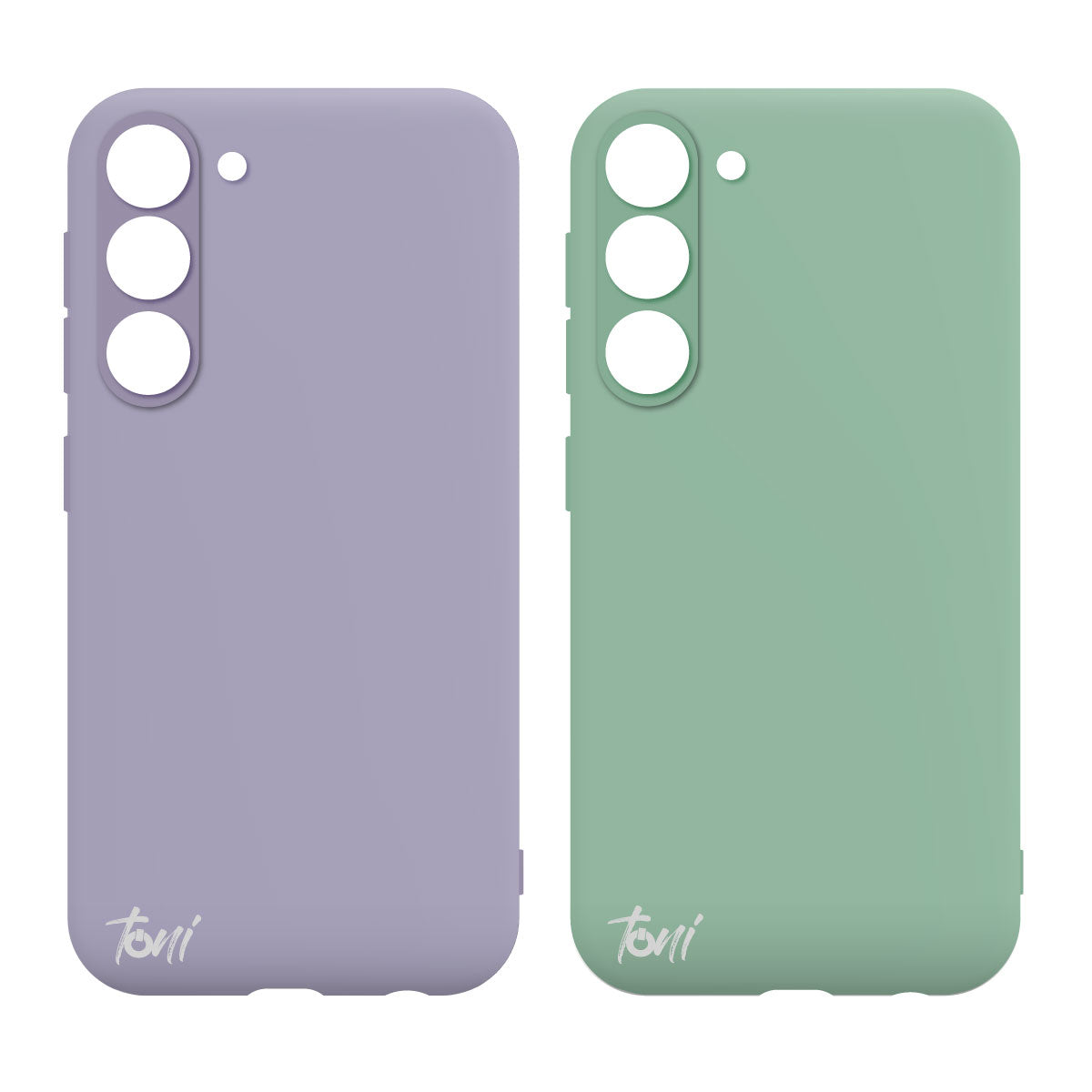 Toni Twin Silicone Case Samsung Galaxy S23 - Violet / Turquoise