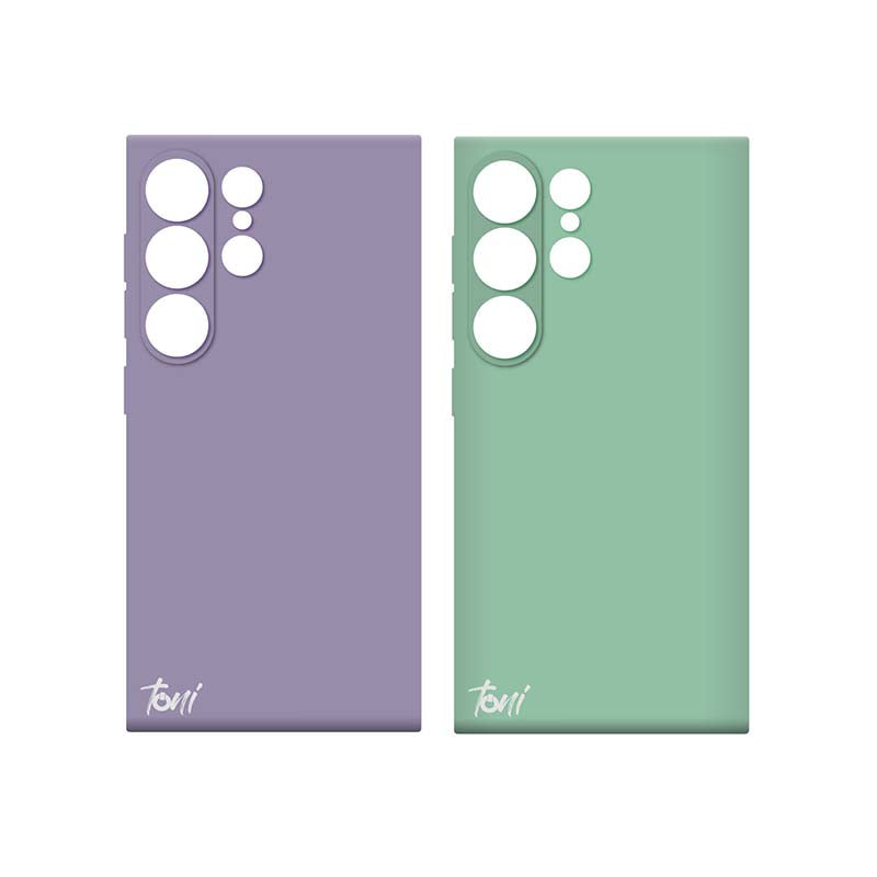 Toni Twin Silicone Case Samsung Galaxy S24 Ultra - Violet / Turquoise