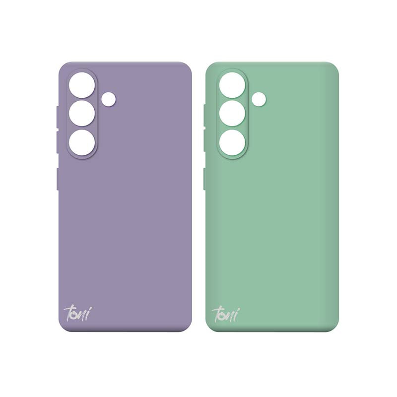 Toni Twin Silicone Case Samsung Galaxy S24 - Violet / Turquoise