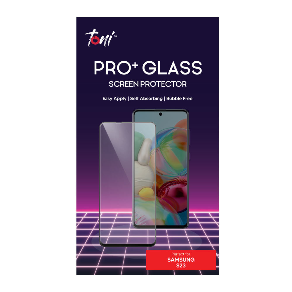 Toni Pro+ Glass Samsung S23 Screen Protector - Black