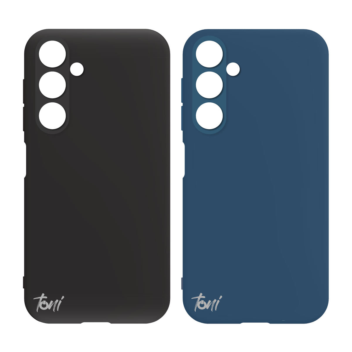 Toni Twin Silicone Case for Samsung A24 - Black / Blue