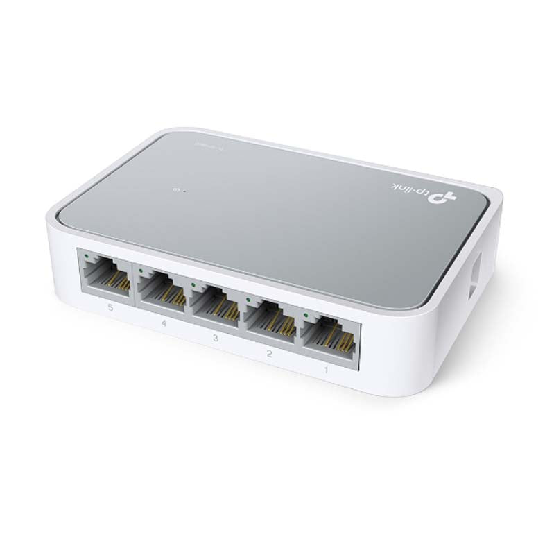 TP-Link 5 Port 10/100 Mbps Desktop Switch - White - White