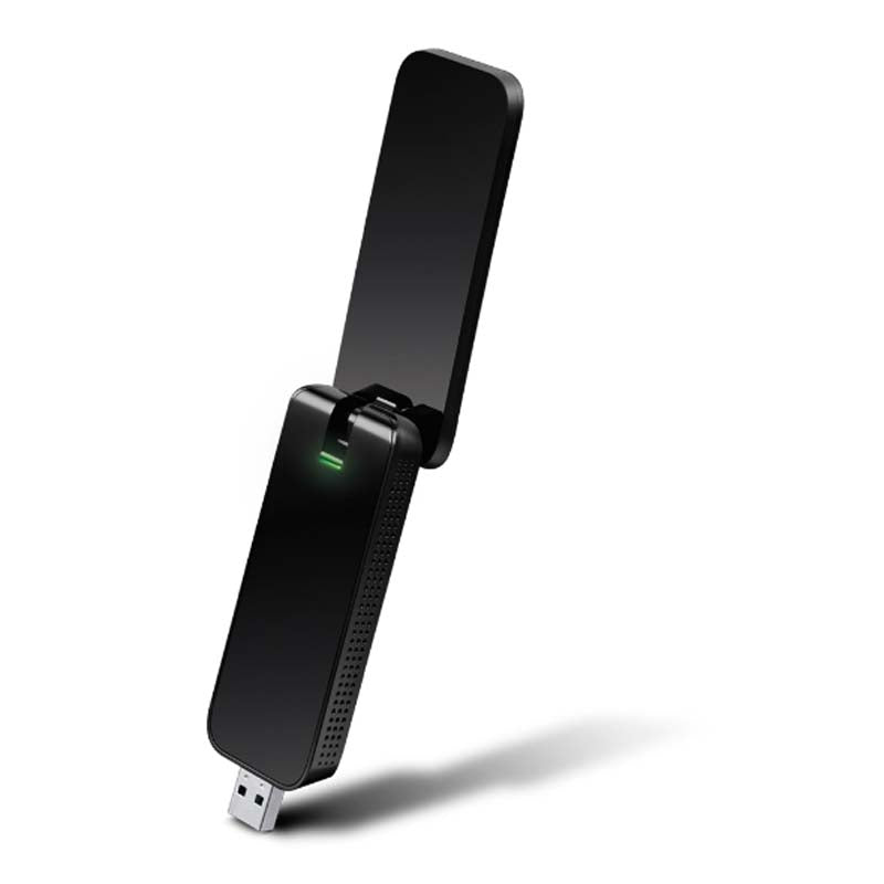 TP-Link Archer T4U AC1300 High Gain Wi-Fi USB Adapter - Black - Black