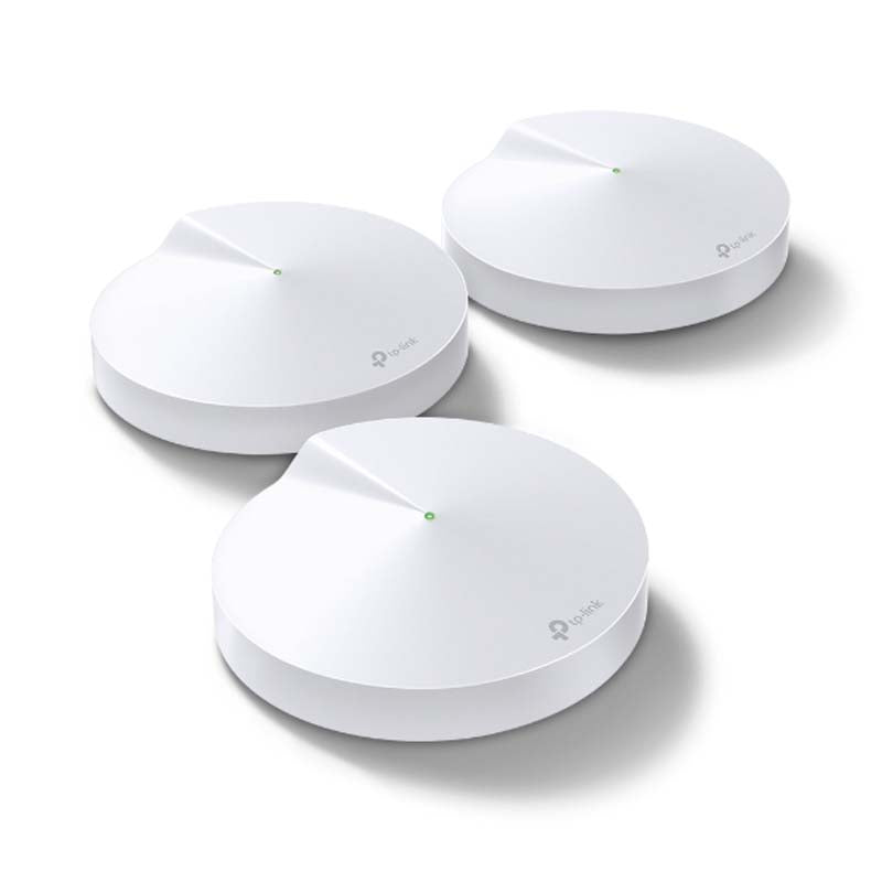 TP-Link Deco M5 AC1300 Whole-Home Mesh Wi-Fi System 3-pack - White - White