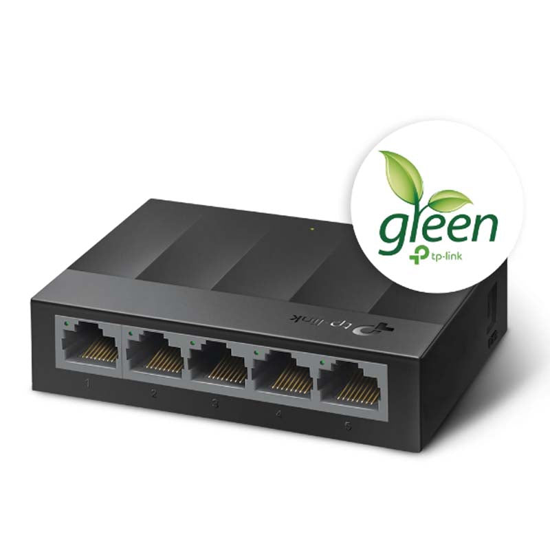 TP-Link LiteWave 5 Port Gigabit Desktop Switch - Black - Black