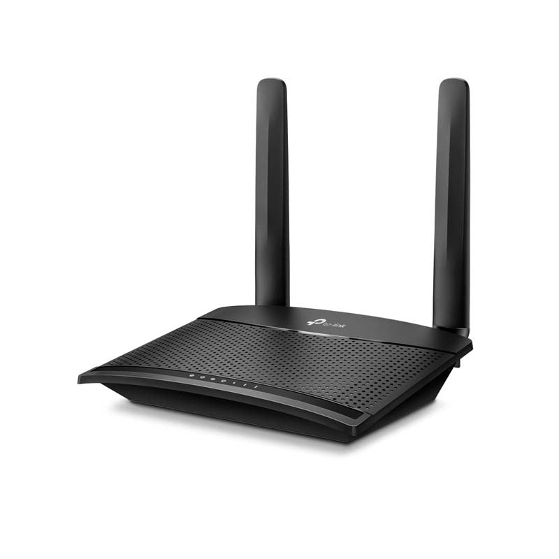 TP-Link MR100 Wireless 300 Mbps N 4G LTE Router - Black - Black