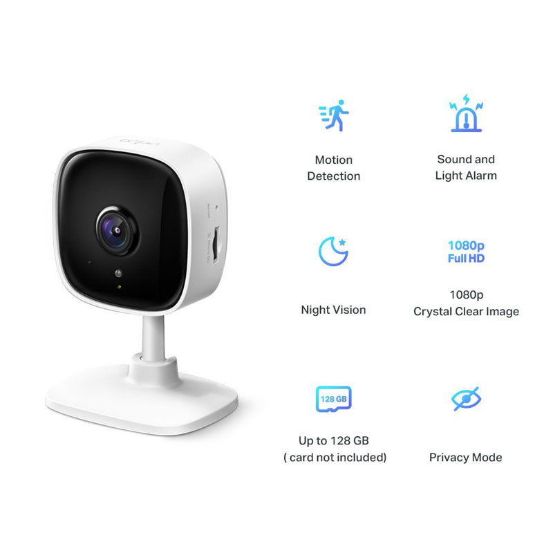 TP-Link Tapo C100 Home Security Wi-Fi Camera - White