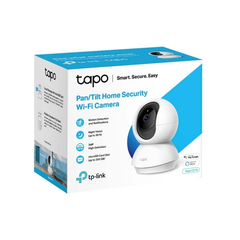 TP-Link Tapo C210 3MP Pan / Tilt Home Security Wi-Fi Camera - White