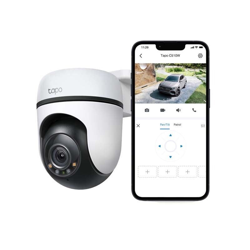 TP-Link Tapo C510W 2K Outdoor Pan / Tilt Security WiFi Camera - White