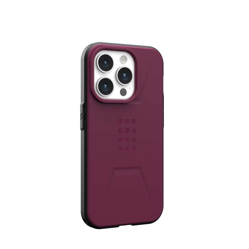 UAG Apple iPhone 15 Pro Civilian Magsafe FE Case - Bordeaux