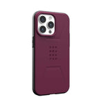 UAG Apple iPhone 15 Pro Max Civilian Magsafe FE Case - Bordeaux - Black / Red