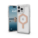 UAG Apple iPhone 15 Pro Max Plyo Magsafe FE Case - Ice / Rose Gold - Clear / Rose Gold