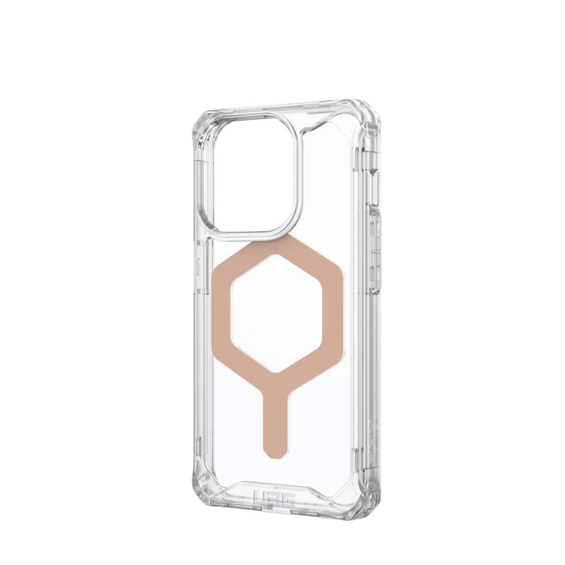 UAG Apple iPhone 15 Pro Plyo Magsafe FE Case - Ice / Rose Gold - Clear