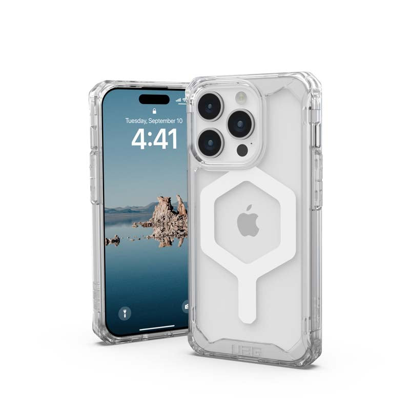 UAG Apple iPhone 15 Pro Plyo Magsafe FE Case - Ice / White - Clear