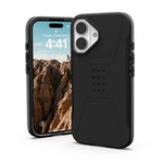 UAG Apple iPhone 16 Civilian MagSafe Case - Black - Black