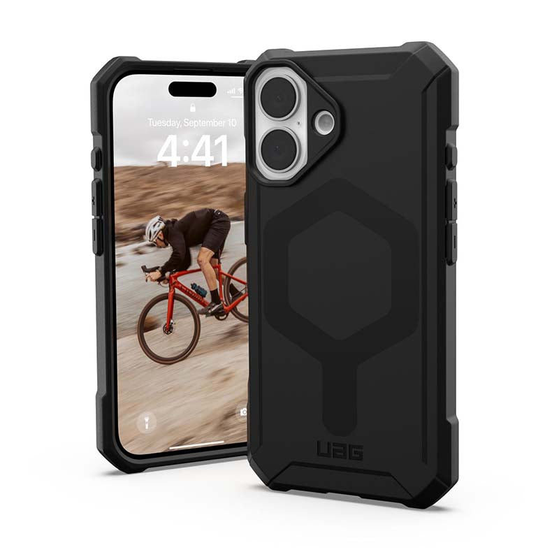 UAG Apple iPhone 16 Essential Armor Magsafe Case - Black - Black