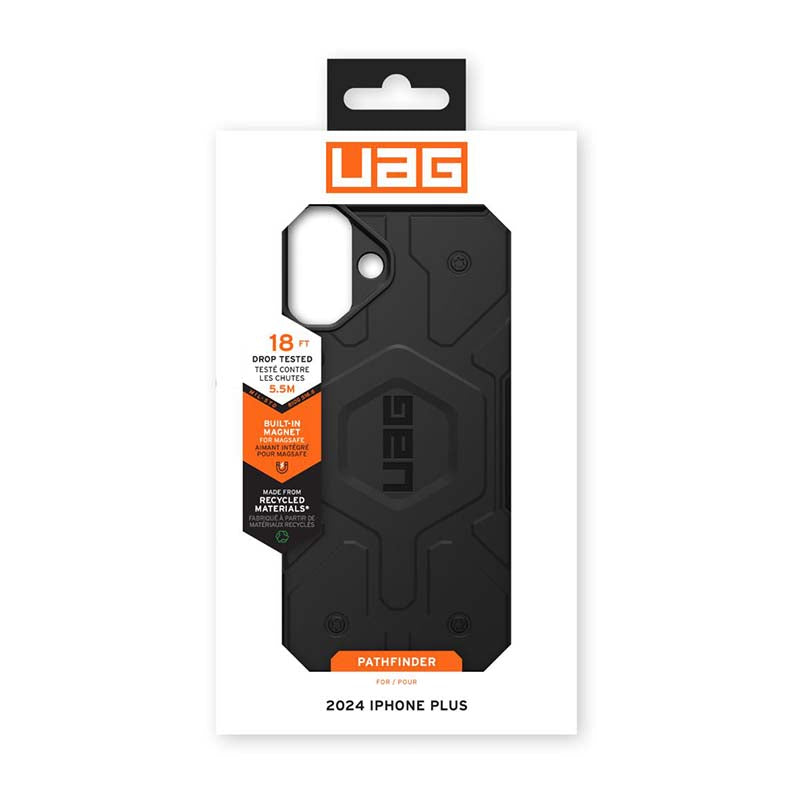 UAG Apple iPhone 16 Plus Pathfinder Magsafe Case - Black - Black