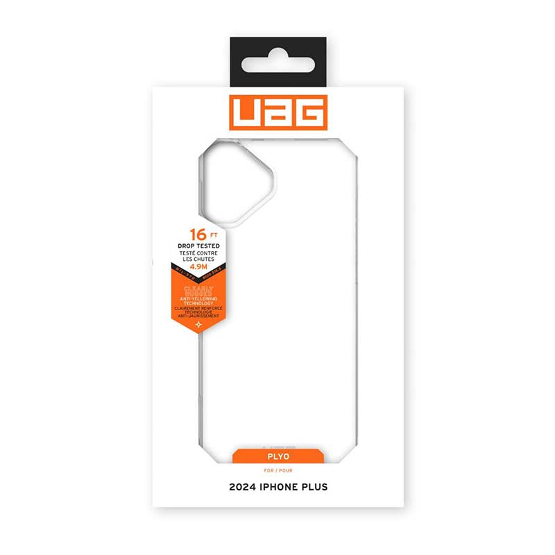 UAG Apple iPhone 16 Plus Plyo Case - Ice - Clear