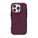 UAG Apple iPhone 16 Pro Civilian MagSafe Case - Bordeaux - Purple