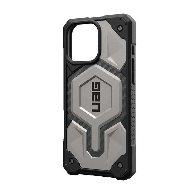 UAG Apple iPhone 16 Pro Max Monarch Pro MagSafe Case - Titanium - Black/Grey