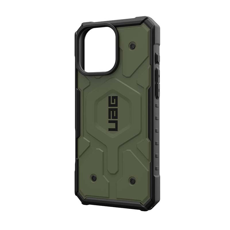 UAG Apple iPhone 16 Pro Max Pathfinder Magsafe Case - Olive Drab - Black / Green