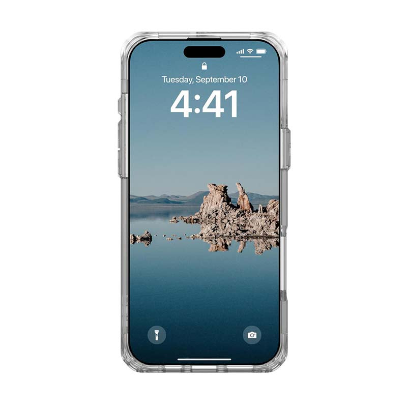 UAG Apple iPhone 16 Pro Max Plyo MagSafe Case - Ice / Silver - Clear / Silver