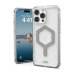 UAG Apple iPhone 16 Pro Max Plyo MagSafe Case - Ice / Silver - Clear / Silver