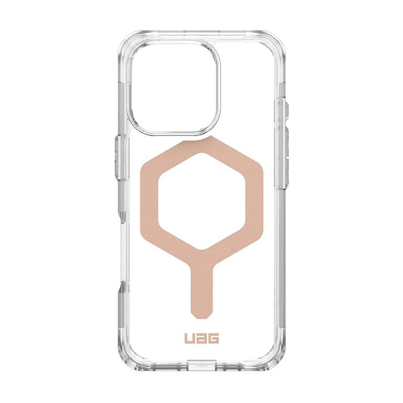 UAG Apple iPhone 16 Pro Plyo Magsafe Case - Ice / Rose Gold - Clear / Rose Gold