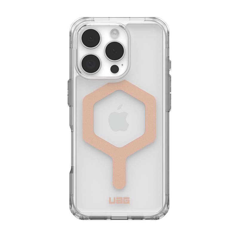 UAG Apple iPhone 16 Pro Plyo Magsafe Case - Ice / Rose Gold - Clear / Rose Gold