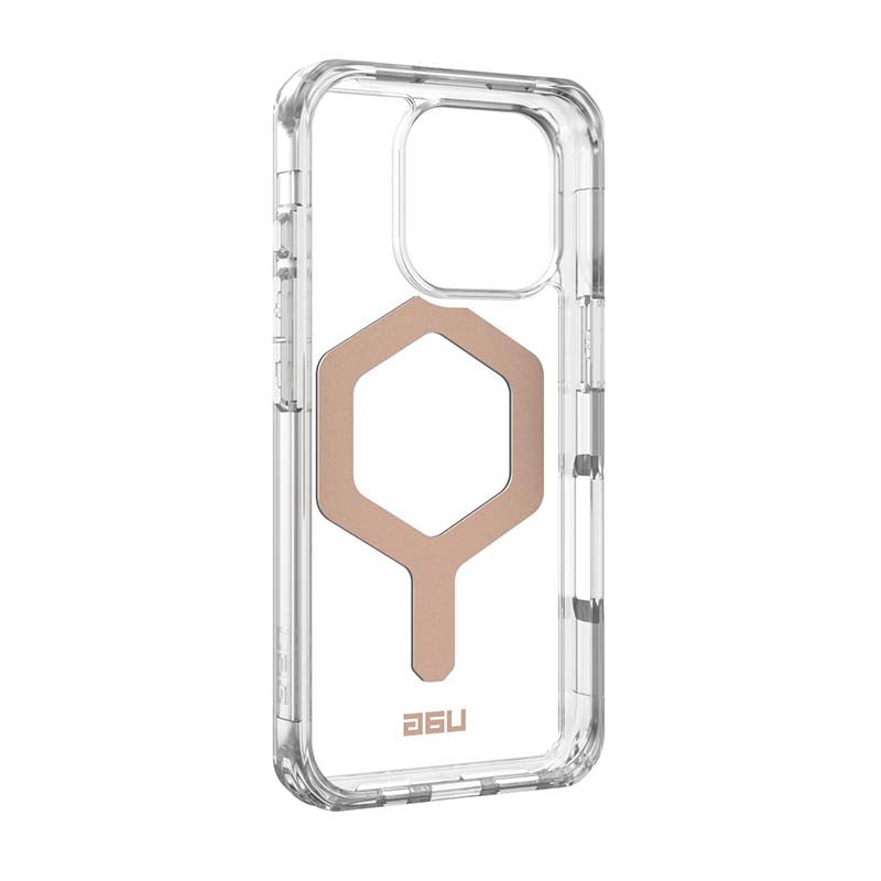 UAG Apple iPhone 16 Pro Plyo Magsafe Case - Ice / Rose Gold - Clear / Rose Gold