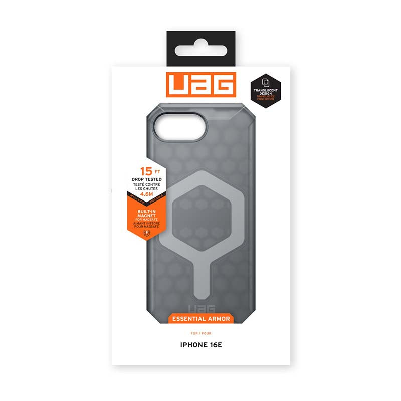 UAG Apple iPhone 16e Essential Armor MagSafe Case - Ash - Grey