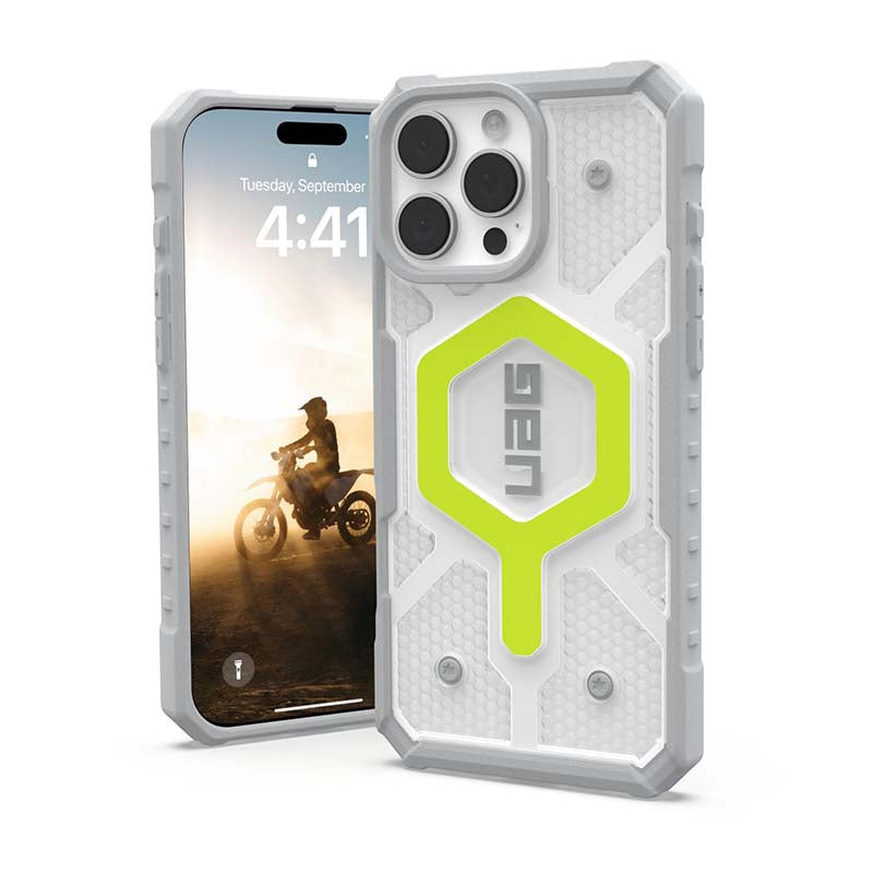 UAG Apple iPhone 16 Pro Max Pathfinder Clear Magsafe Case - Neon