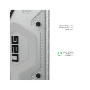 UAG Pathfinder Clear Magnetic Case Samsung Galaxy S26 Ultra - Ice/Silver - Silver