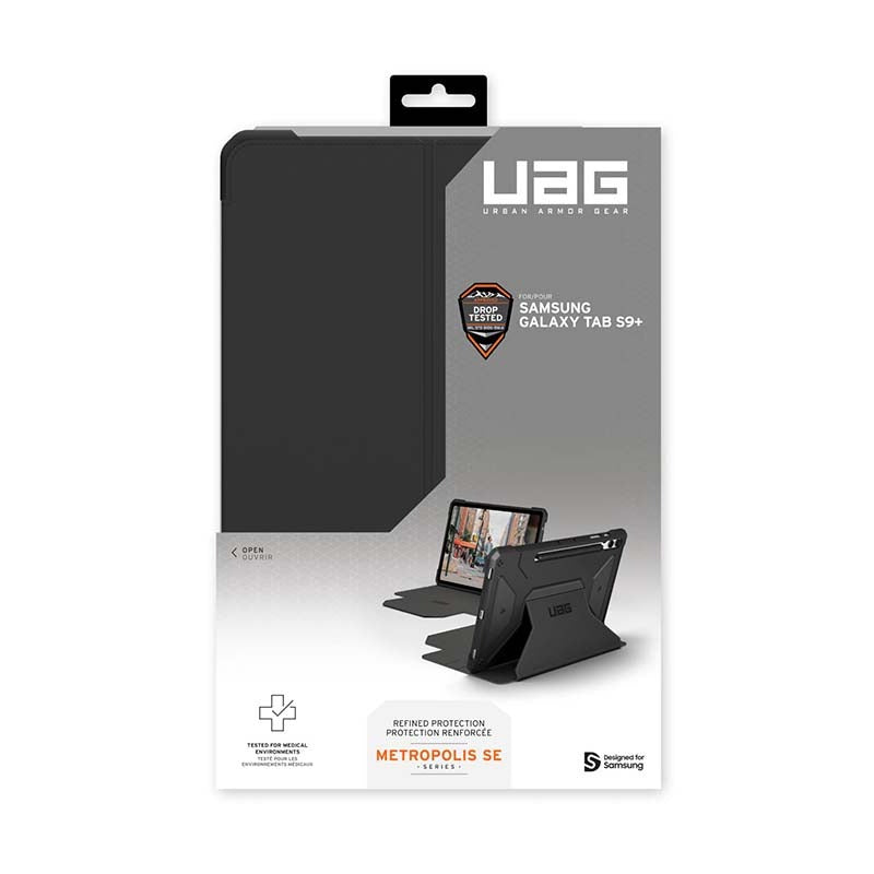 UAG Samsung Galaxy S10 Plus / Galaxy S9 Plus Metropolis SE Tablet Case - Black - Black