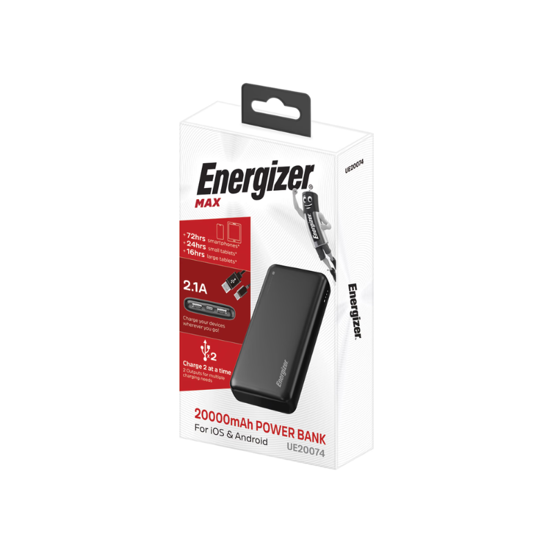 Energizer 20000mah Powerbank - Black