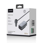 UGREEN GaN 4 Port Car Charger 150W - Grey