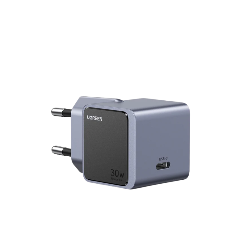 UGREEN Nexode 1 Port GaNInfinity PD Wall Charger 30W - Grey & Black
