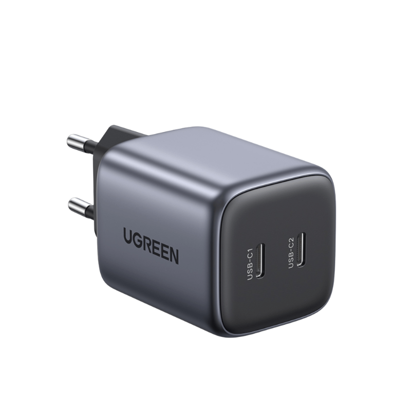 UGREEN 2 Port GaN PD Wall Charger 45W – Black - Black