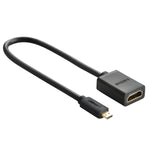 UGREEN 20134 Micro HDMI Male to HDMI Female Adapter - Black - Black