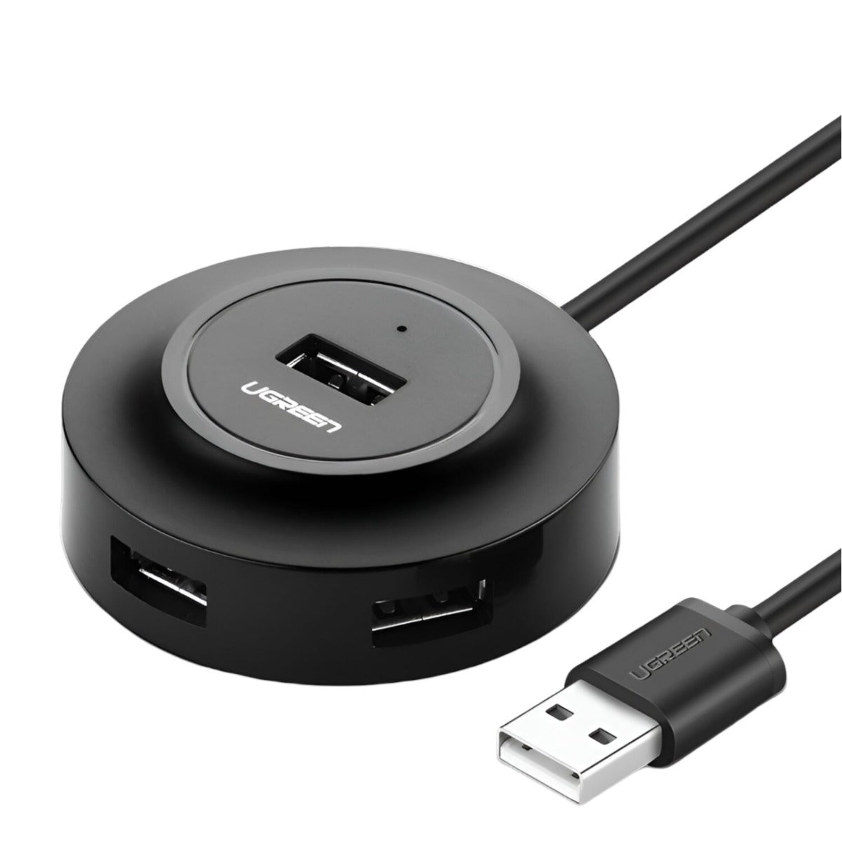 UGREEN 20777 4-in-1 USB 2.0 Hub - Black - Black