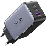 UGreen 3 Port GAN 65W PD Wall Charger - Black