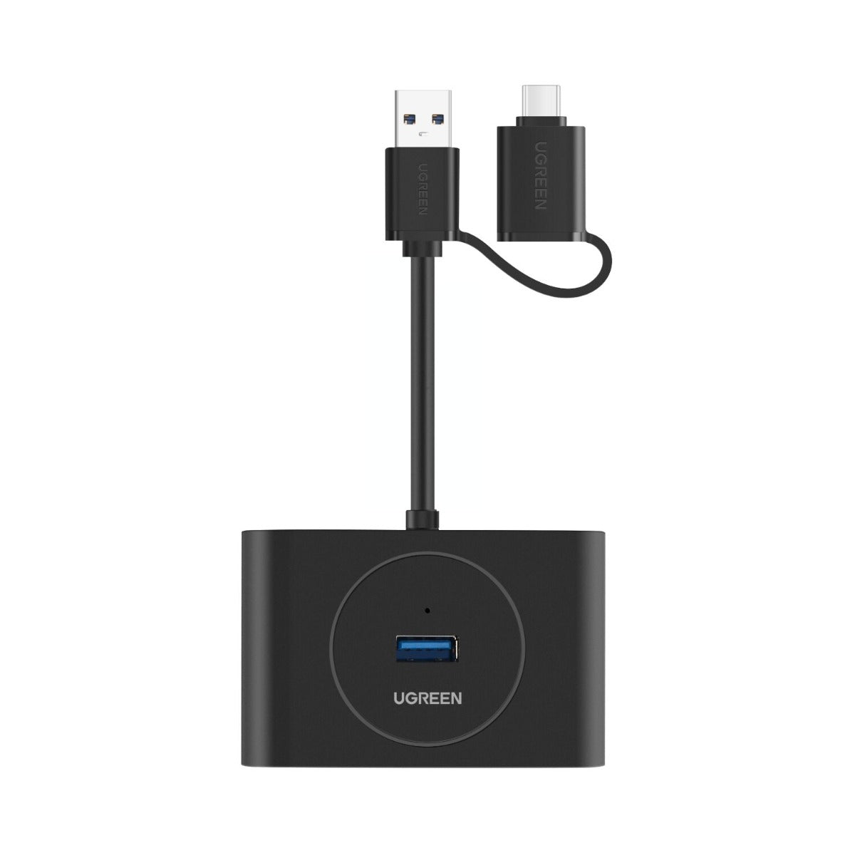 UGREEN 4-Port USB 3.0 Hub with Micro USB | 5Gbps Data Transfer - 1m - Black